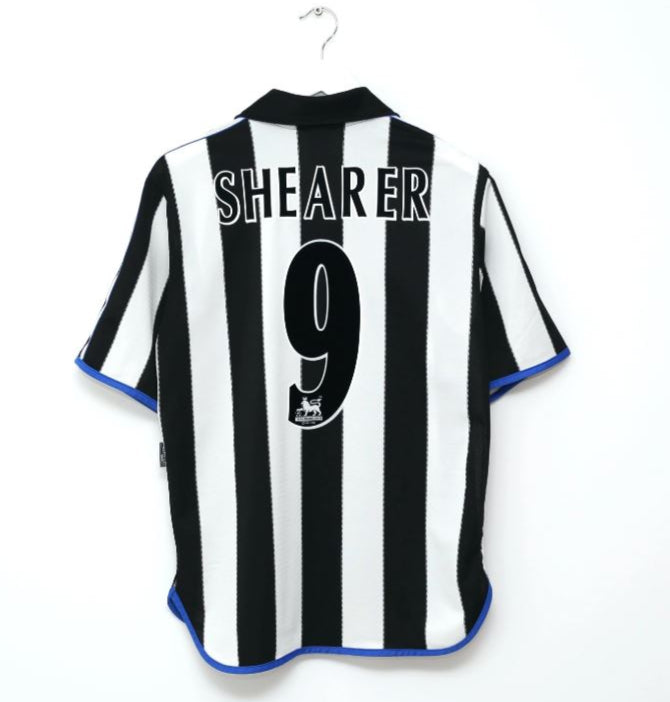 Maglia retrò da casa del Newcastle United 2002 – Shearer #9