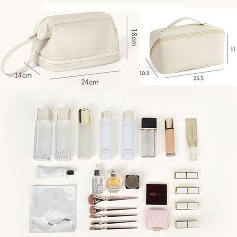 Large capacity travel jewelry cosmetic bag