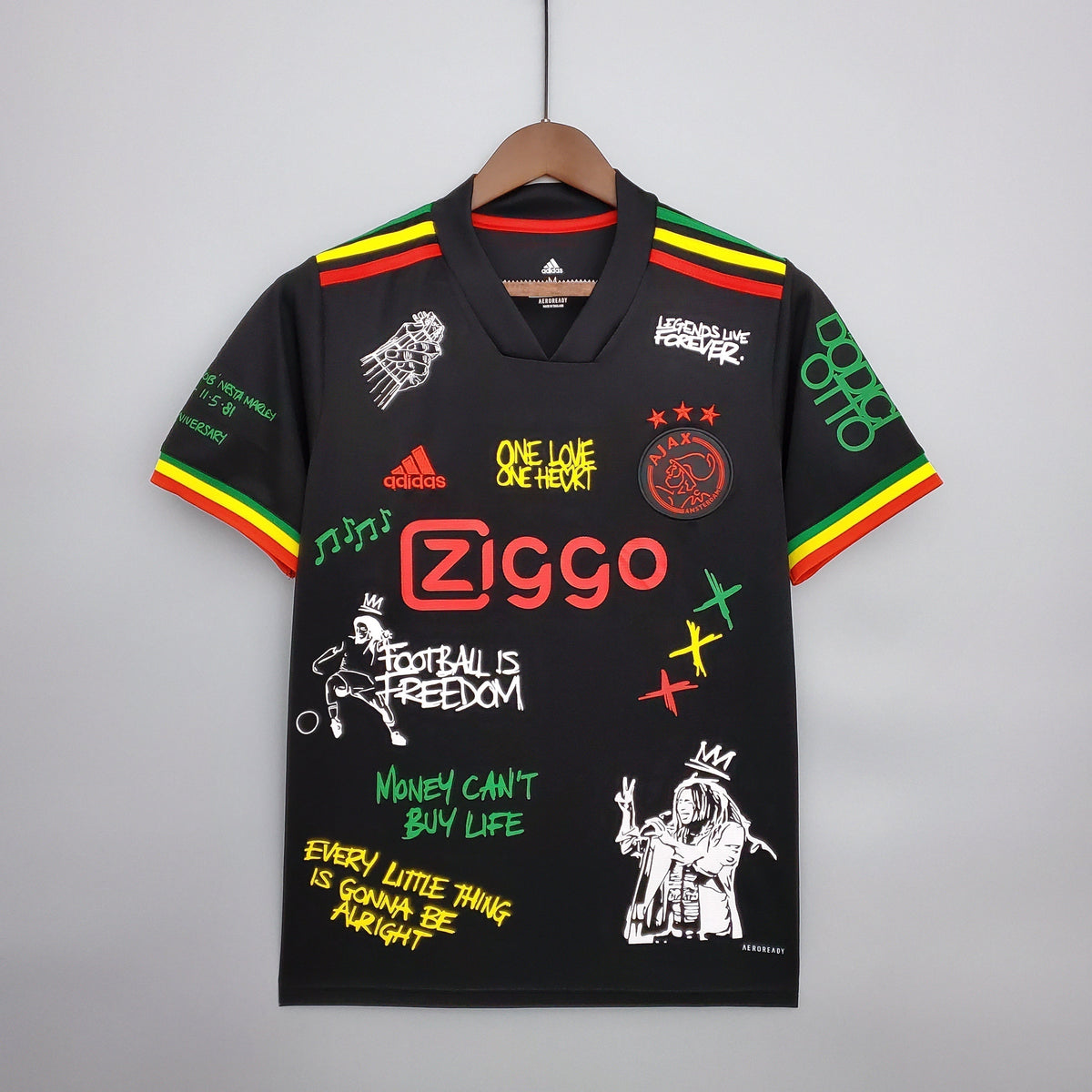 Maglia in edizione speciale dell'Ajax Bob Marley