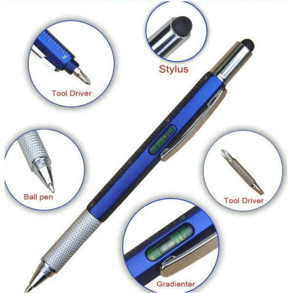 6 in 1 Multi-functional Stylus Pen