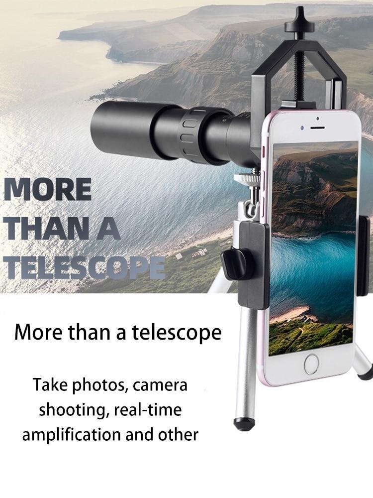 4K 10-300X40mm super telephoto zoom monocular telescope