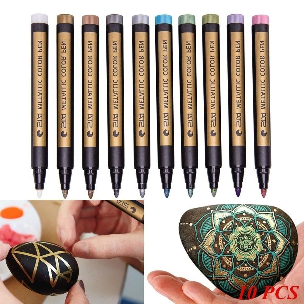 Waterproof Glitter Paint Marker (10-Pack)