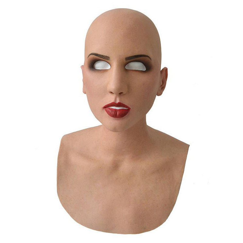 Realistic Latex Full Face Mask — Lifelike Contours, Flexible Fit