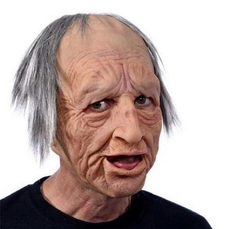 Realistic Latex Full Face Mask — Lifelike Contours, Flexible Fit