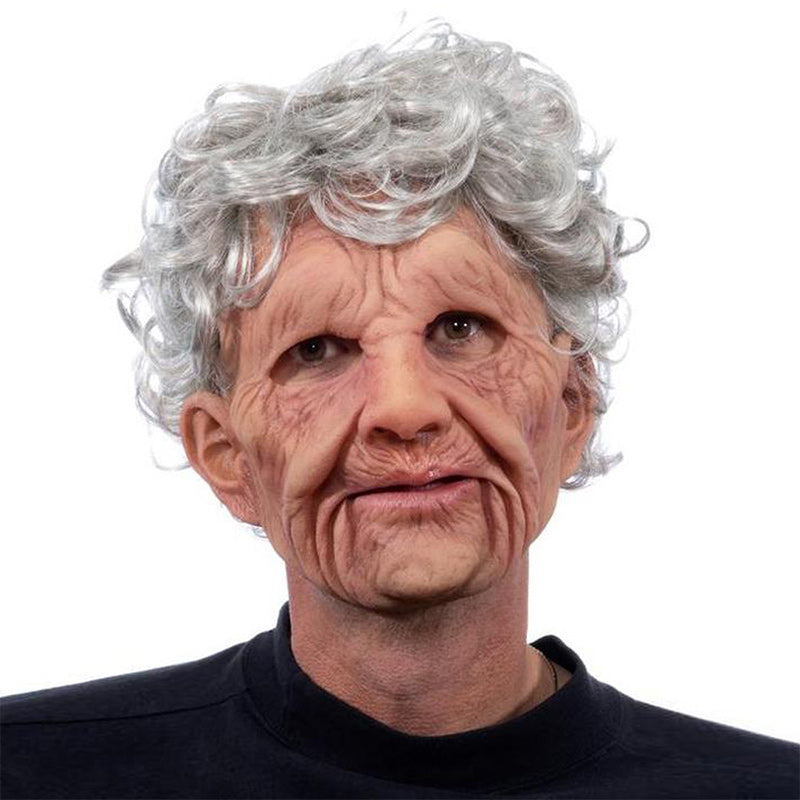 Realistic Latex Full Face Mask — Lifelike Contours, Flexible Fit