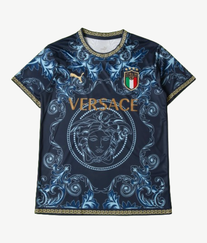 MAILLOT DOMICILE CONCEPT ITALIE X VERSACE 2022 (BLEU)
