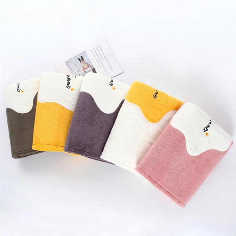 Plush microfiber quick-drying bathrobes for women