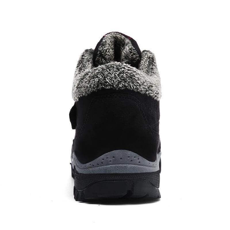 Owlkay Snowy Villia Leather Ankle Boots