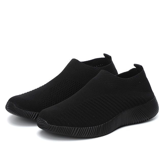 Nanccy Women’s Crystal Breathable Orthopedic Slip-On Walking Shoes