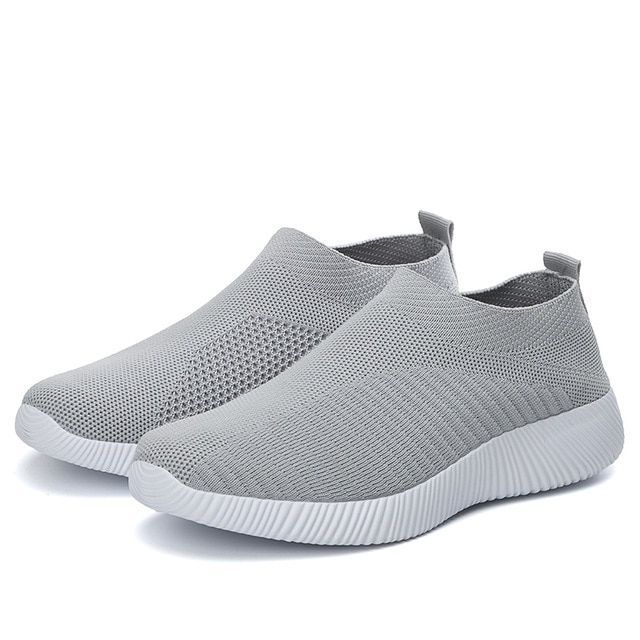 Nanccy Women’s Crystal Breathable Orthopedic Slip-On Walking Shoes