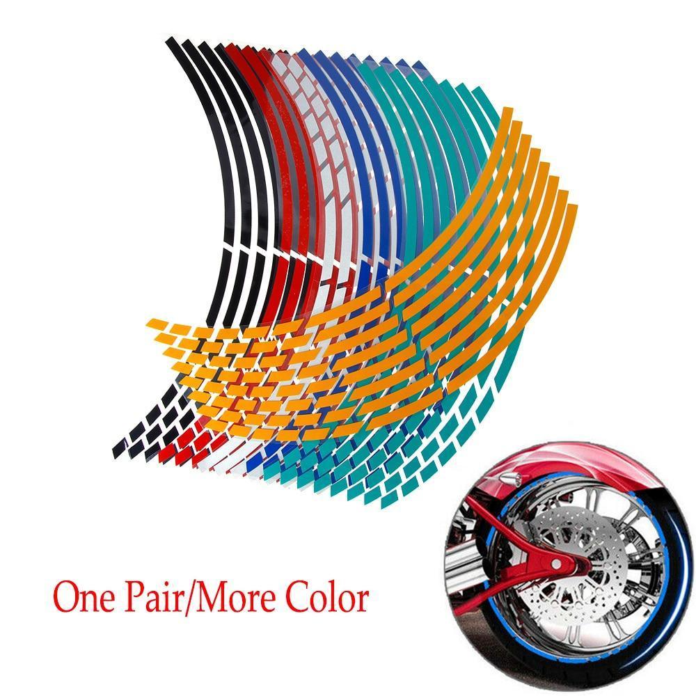 Reflective Sticker on Wheel Hub