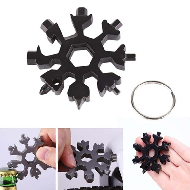 18-in-1 stainless steel snowflakes multi-tool
