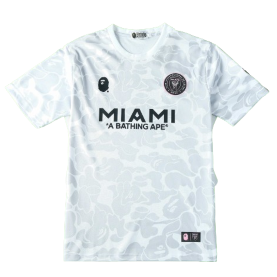 BAPE X INTER MIAMI WHITE CAMO SHIRT 2023/24