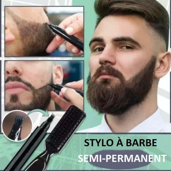 Semi-permanent beard pen