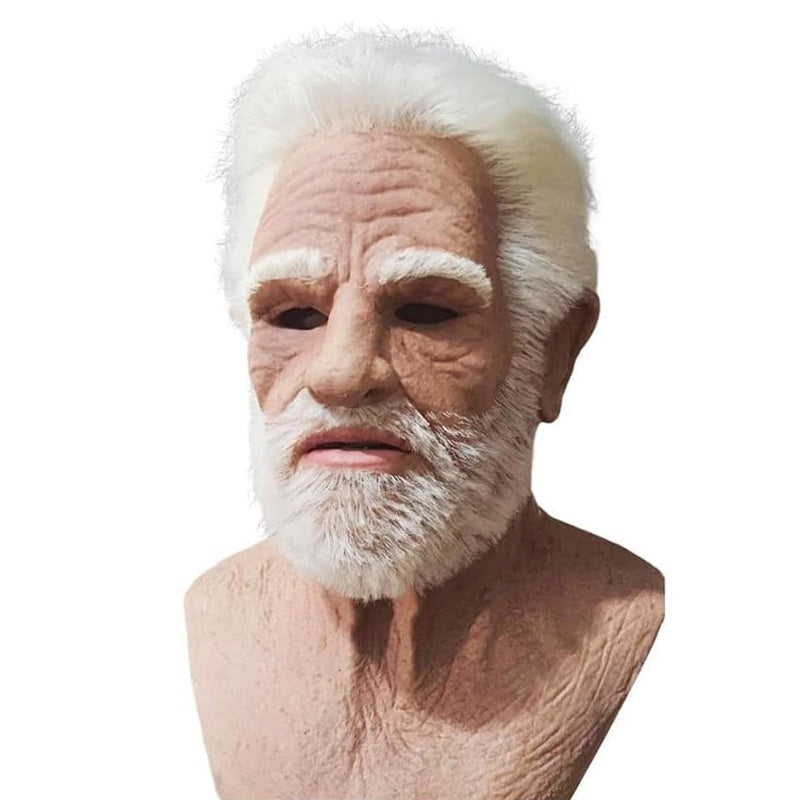 Realistic Latex Full Face Mask — Lifelike Contours, Flexible Fit