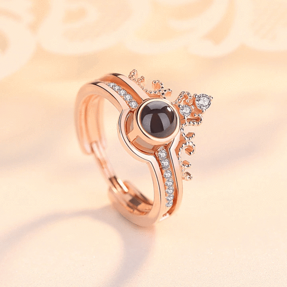 “I Love You” Ring Necklace