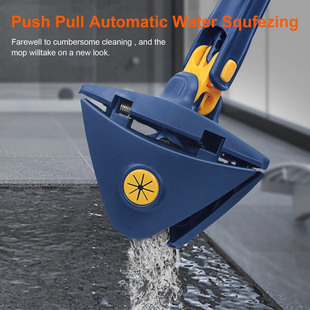 Adjustable, rotating cleaning brush