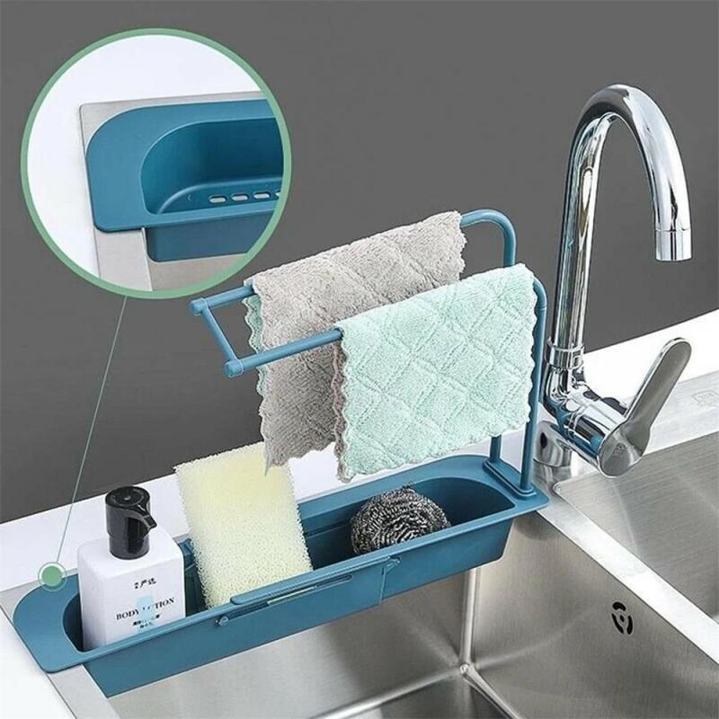 Telescopic Kitchenware Sink Rack Holder