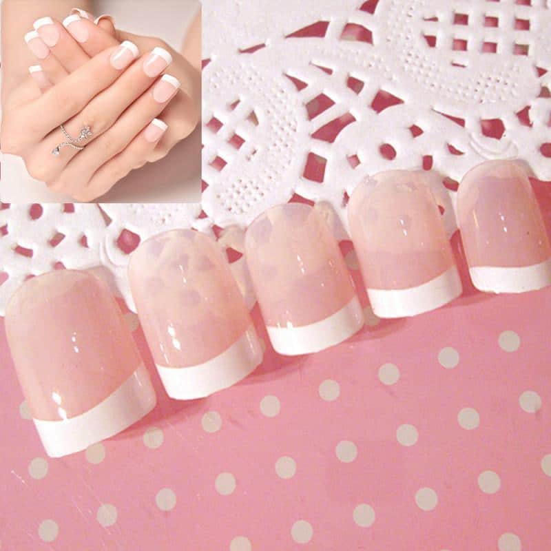 Glue On French Nail Tips