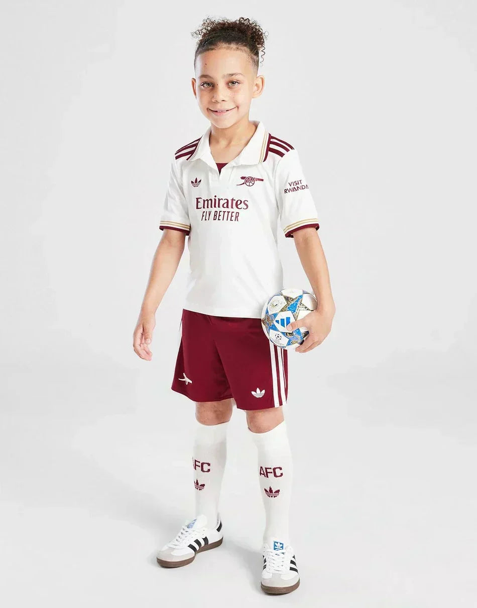 Troisième tenue de football pour enfants d’Arsenal 2025/26
