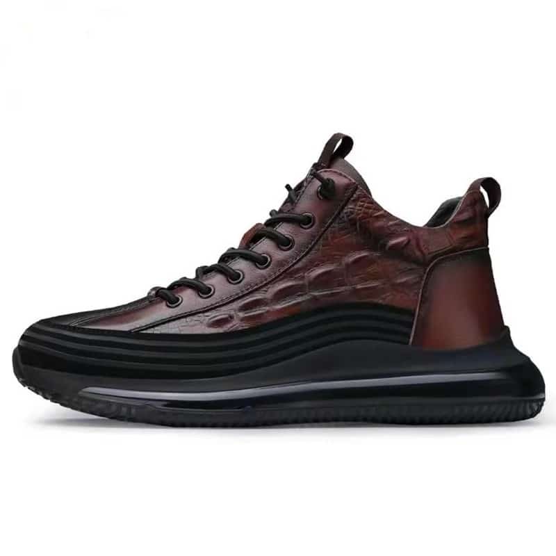 Vinci Italian crocodile pattern leather shoes for men