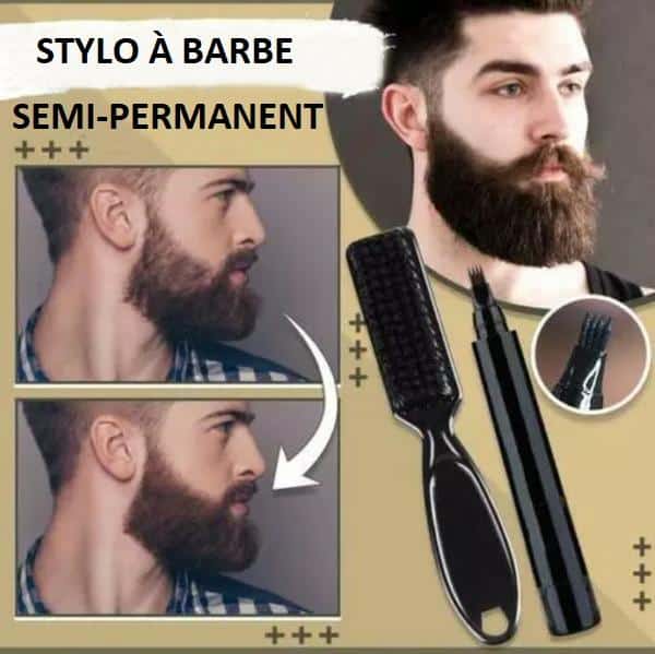 Semi-permanent beard pen