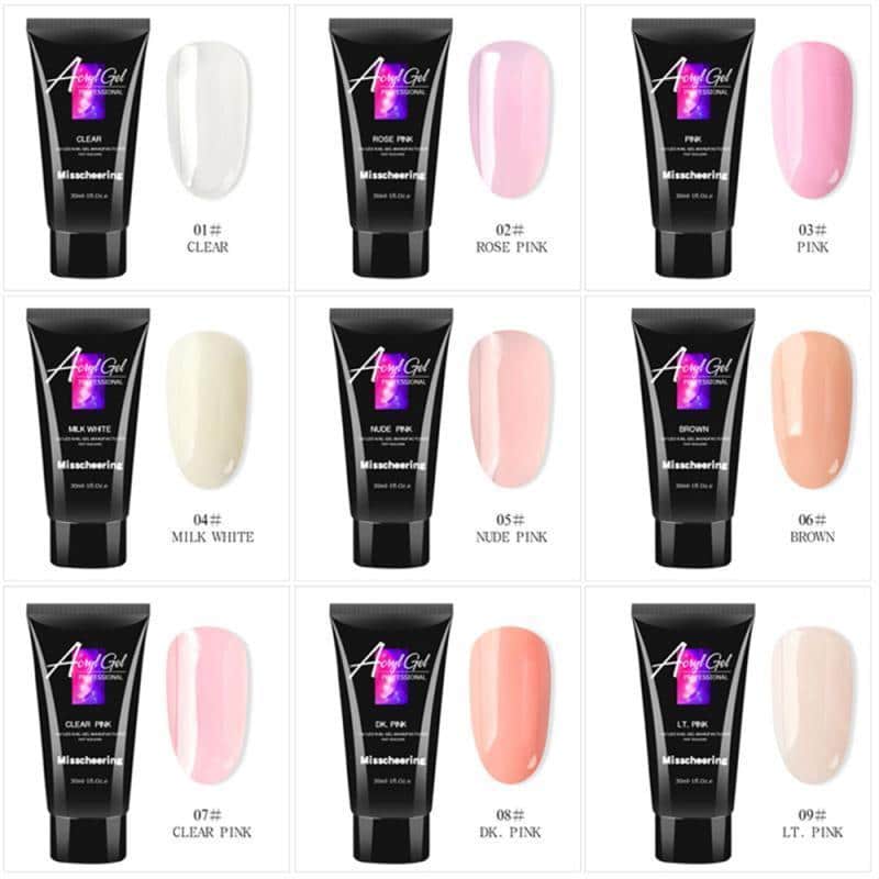 Nail Crystal Poly Gel