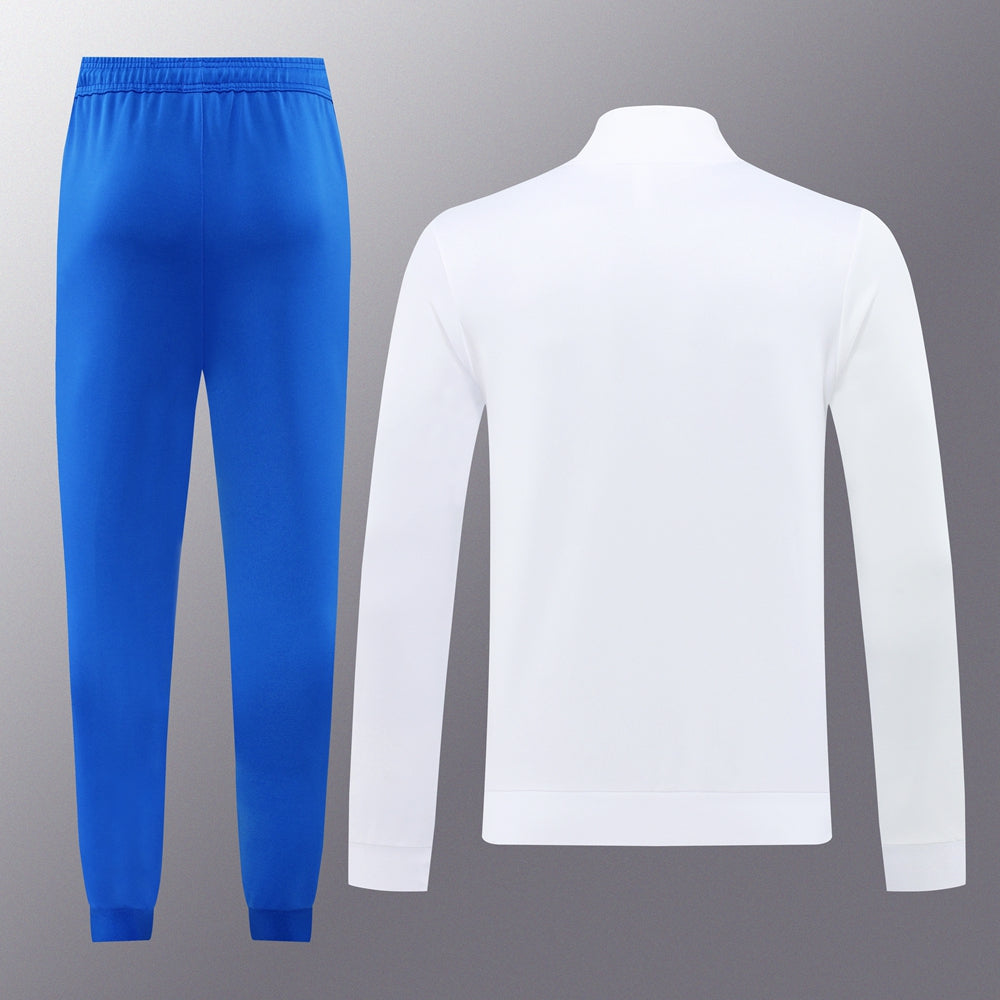 Real Madrid White Blue Full Zip