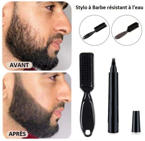 Semi-permanent beard pen