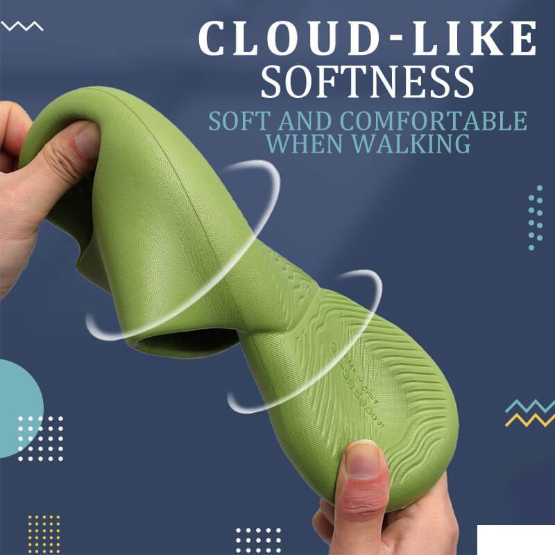 Non-slip wear-resistant thick-soled super soft slippers