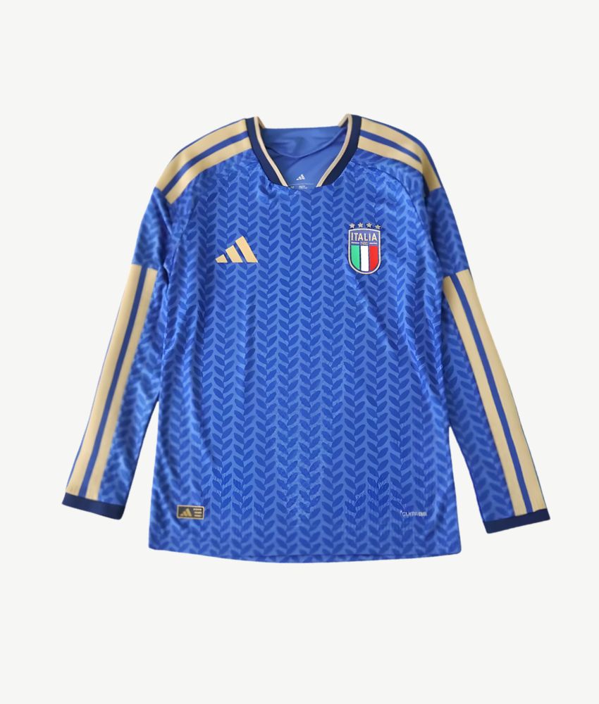 Maillot domicile de l’Italie pour la Coupe du monde 2026 à manches longues