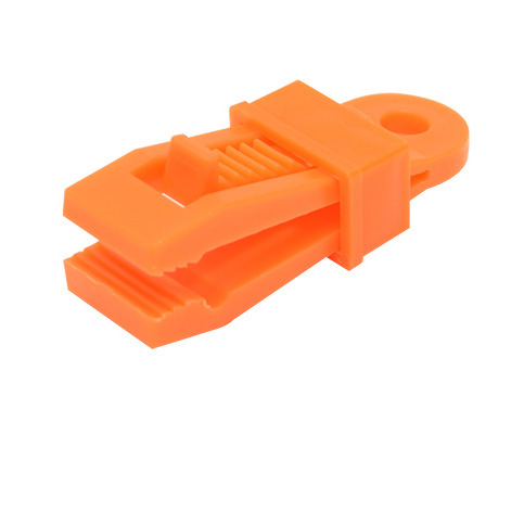 Sturdy, adjustable locking handle for tarpaulin and shade cloth