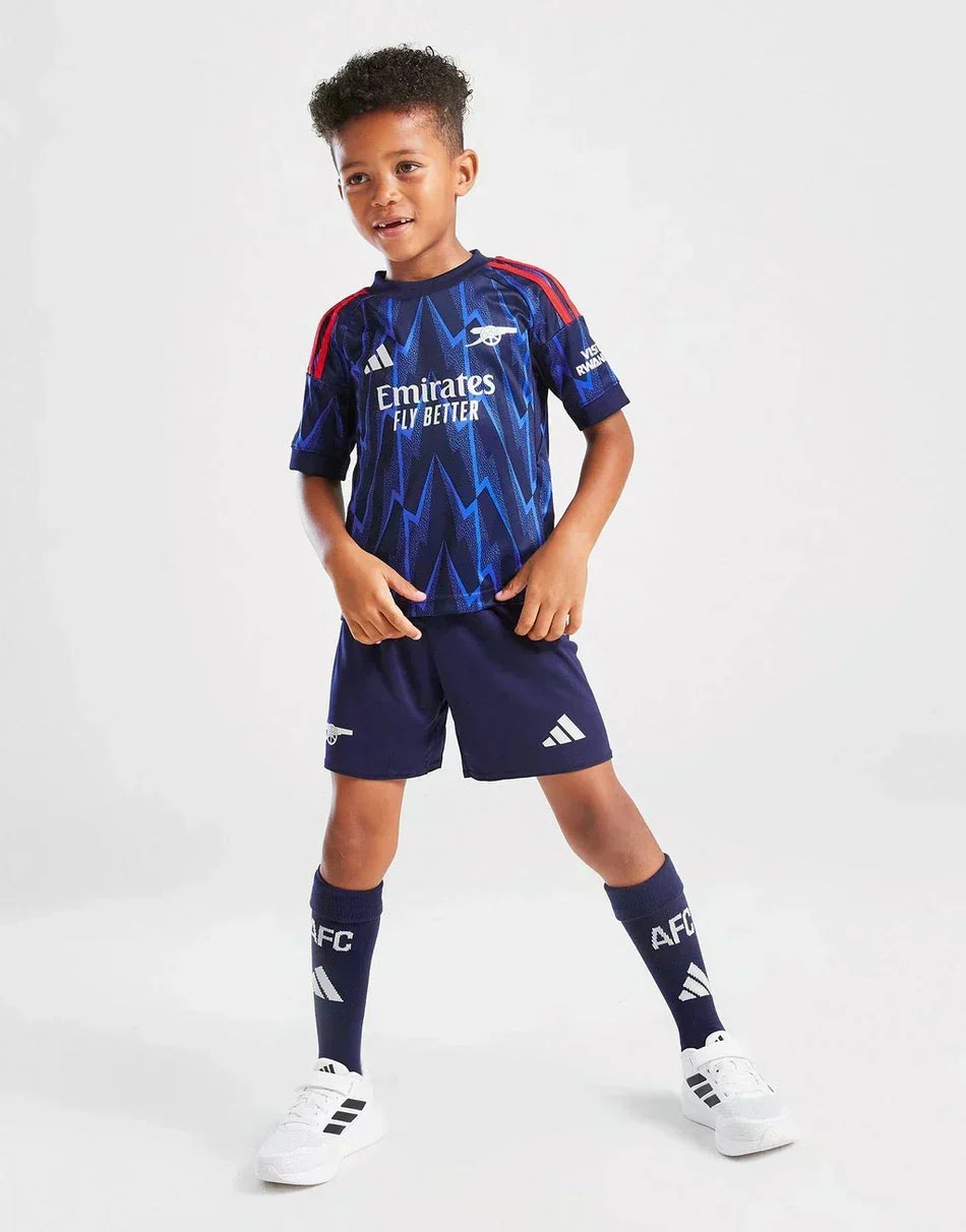 Completo Away Arsenal 2025/26 per bambini