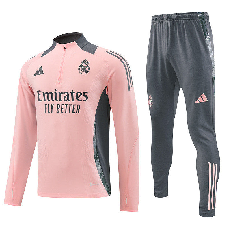 Survêtement du Real Madrid rose et gris