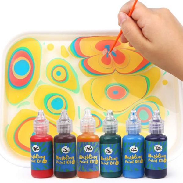 Marbled watercolor art kit
