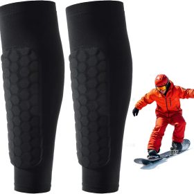 Ski pad shin guard