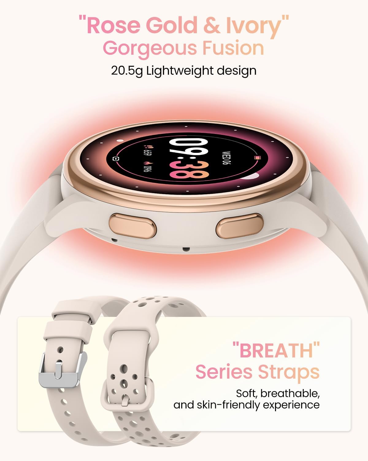 Onyxia FitActive K53 Lightweight and Feminine Smartwatch