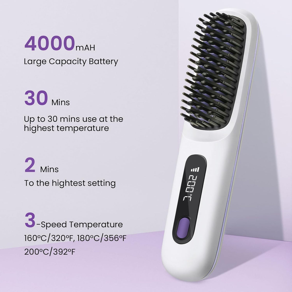 BellaBrush Pro Sotrends cordless straightening brush