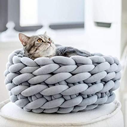 The Chonker Bed – Handwoven Cotton Cat Bed