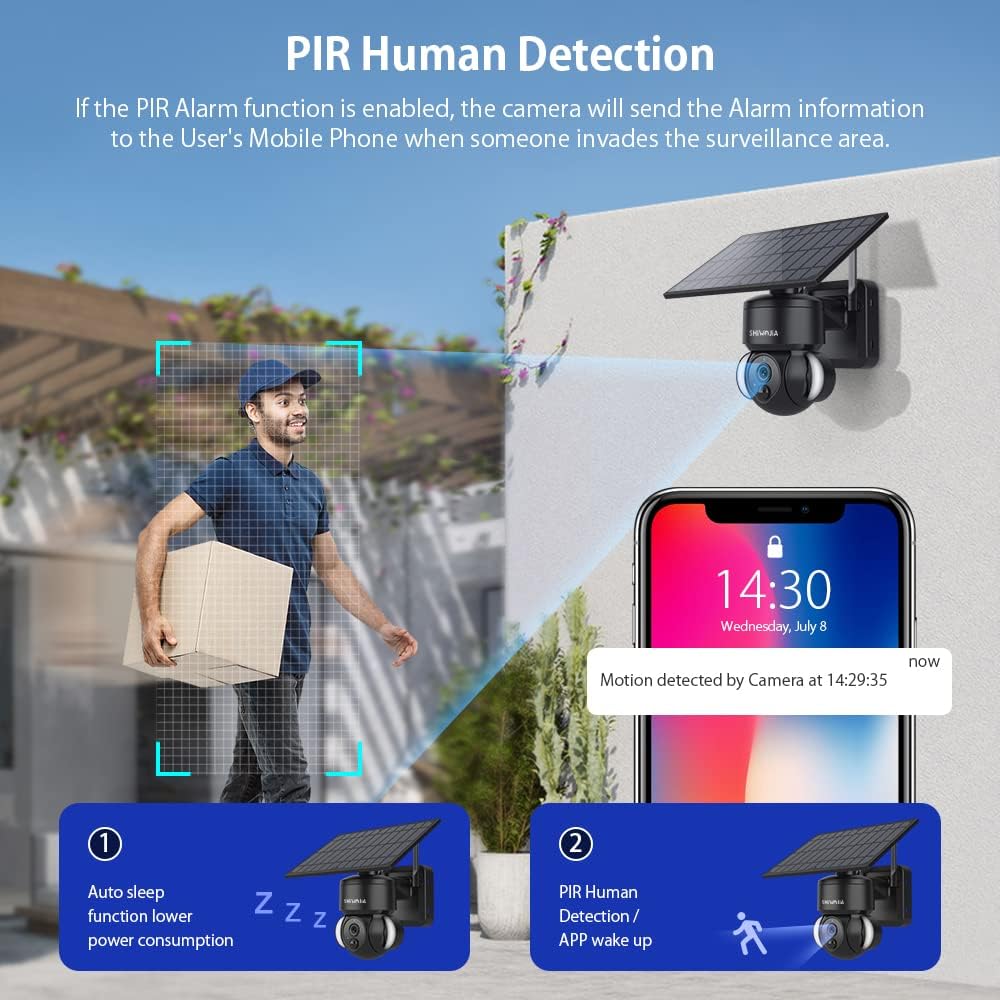 Dome Solar surveillance camera