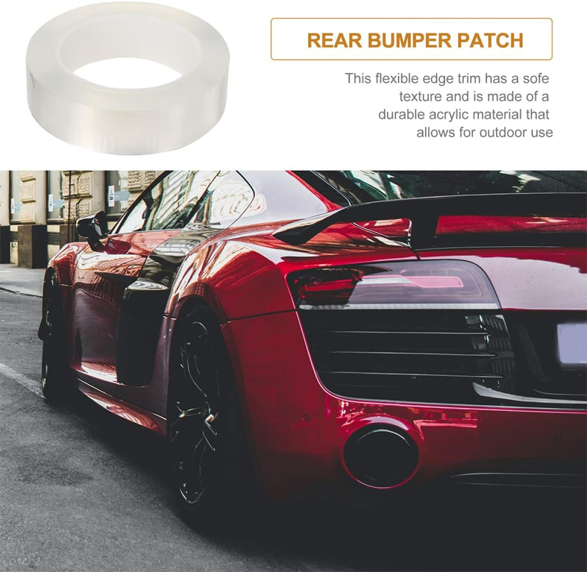 Double-sided transparent magic band