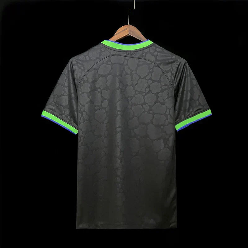 Zwart tenue Brazilië met luipaardprint 2024