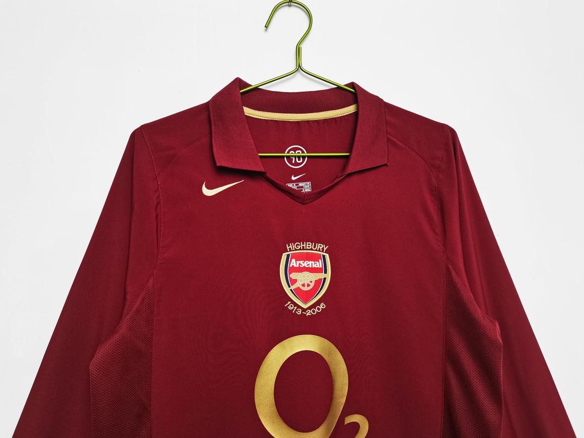 Maglia da casa a maniche lunghe dell'Arsenal 2005-2006