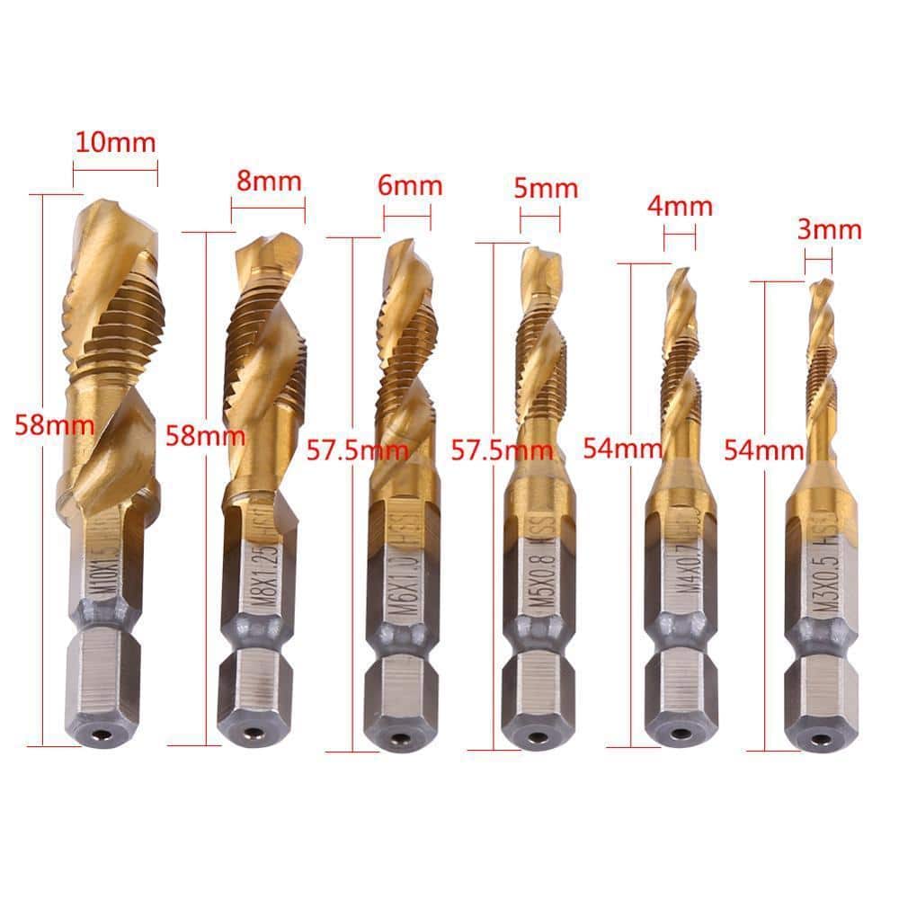 Thread Tap Drill Bits Set