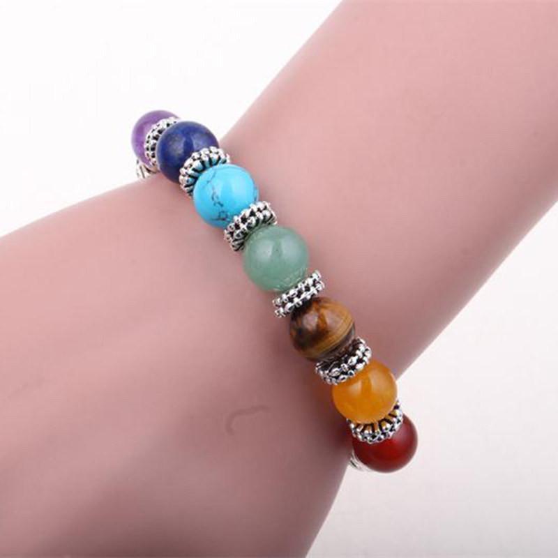 7 Chakra reiki therapeutic heart bracelet