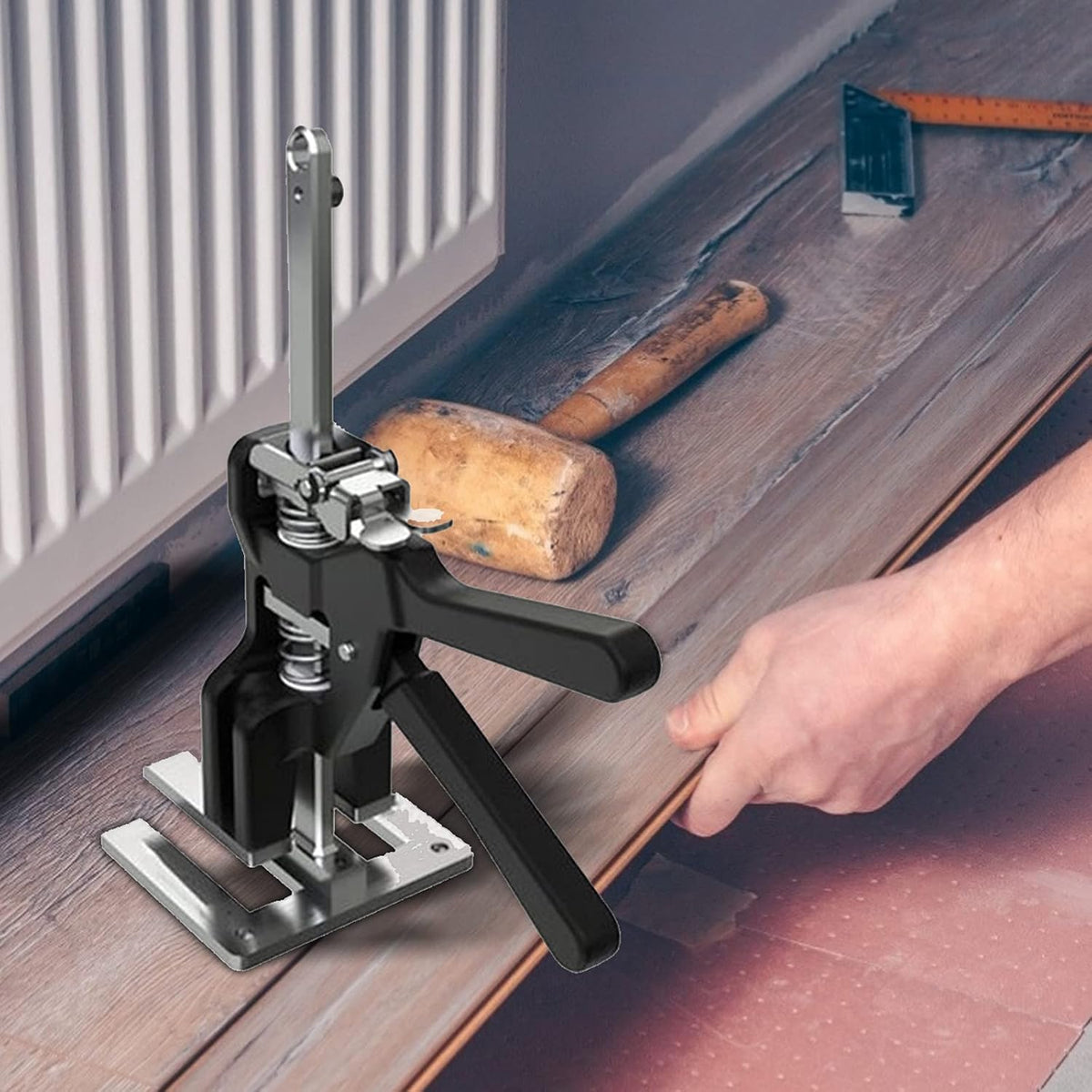 Board lifter, plasterboard, work-saving furniture