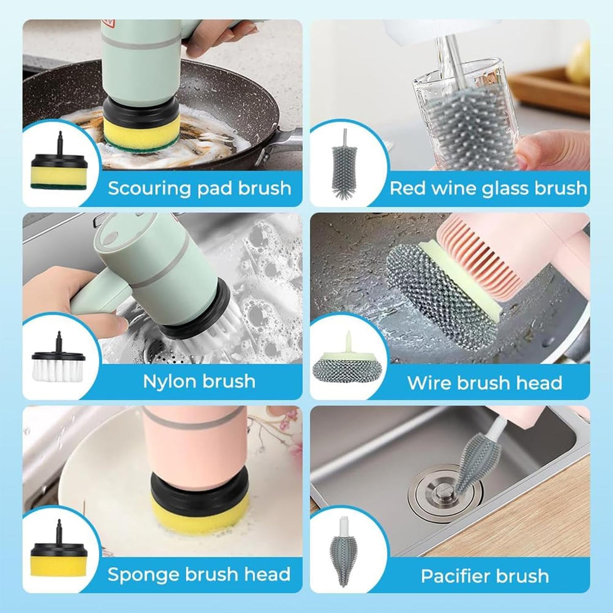 Electric rotary scrub brush ninjaa