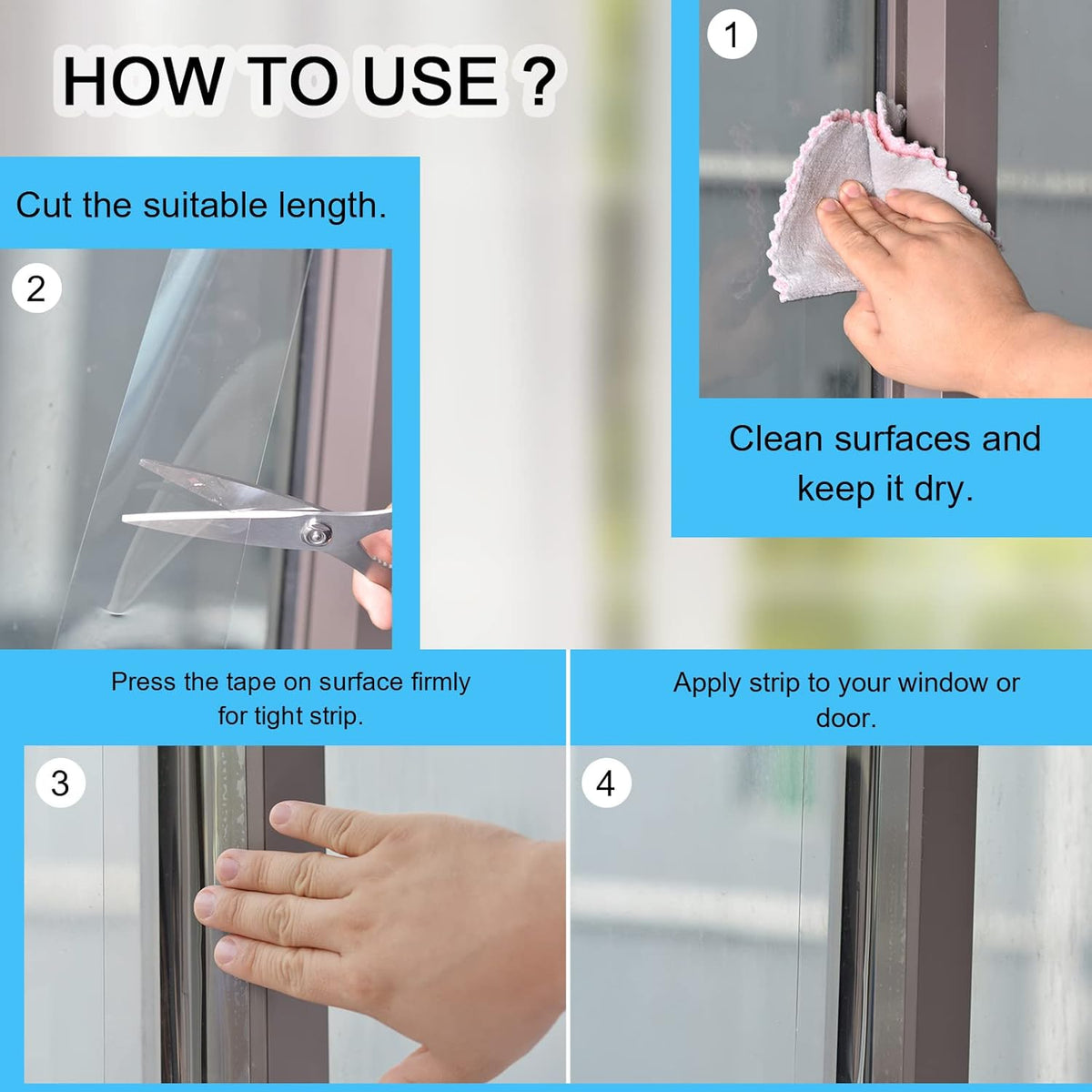 Double-sided transparent magic band