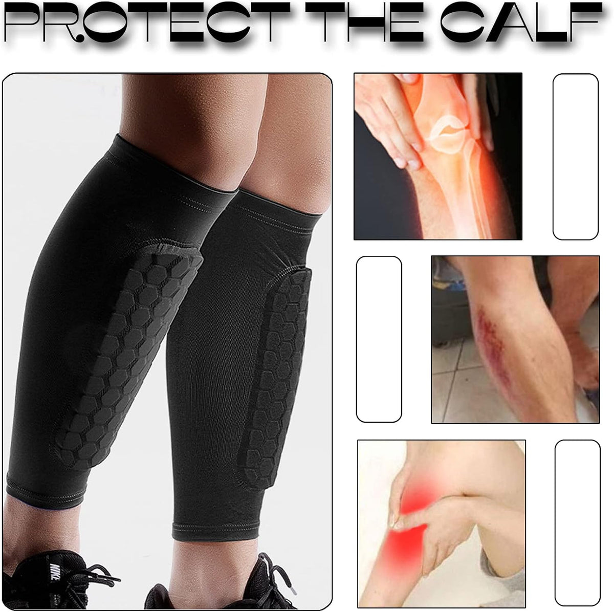 Ski pad shin guard