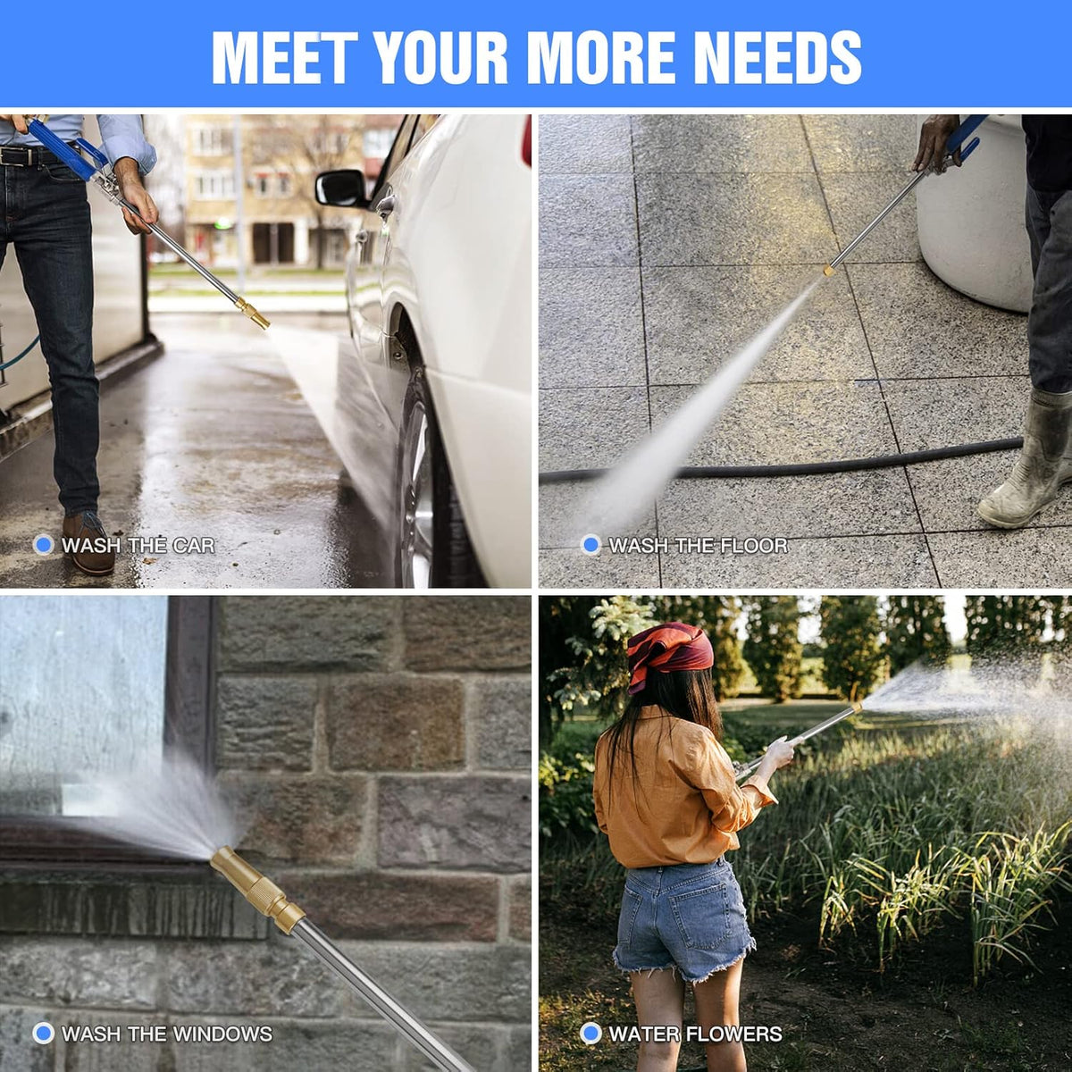 2-in-1 High Pressure Power Washer